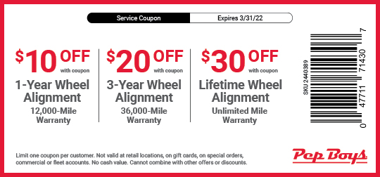 Coupons for Oil Changes, Tires, Brakes &amp; More | Pep Boys